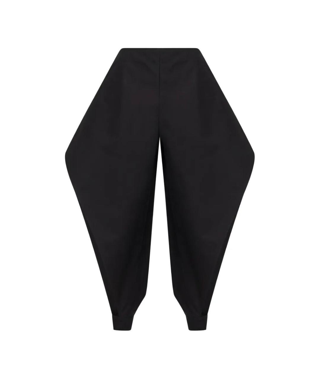 ALAIA Черные хлопковые брюки широкие, фото 2