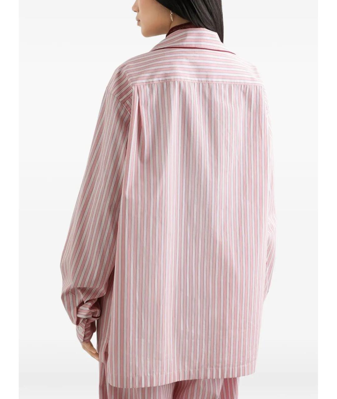 DOLCE&GABBANA Розовая хлопковая рубашка, фото 3