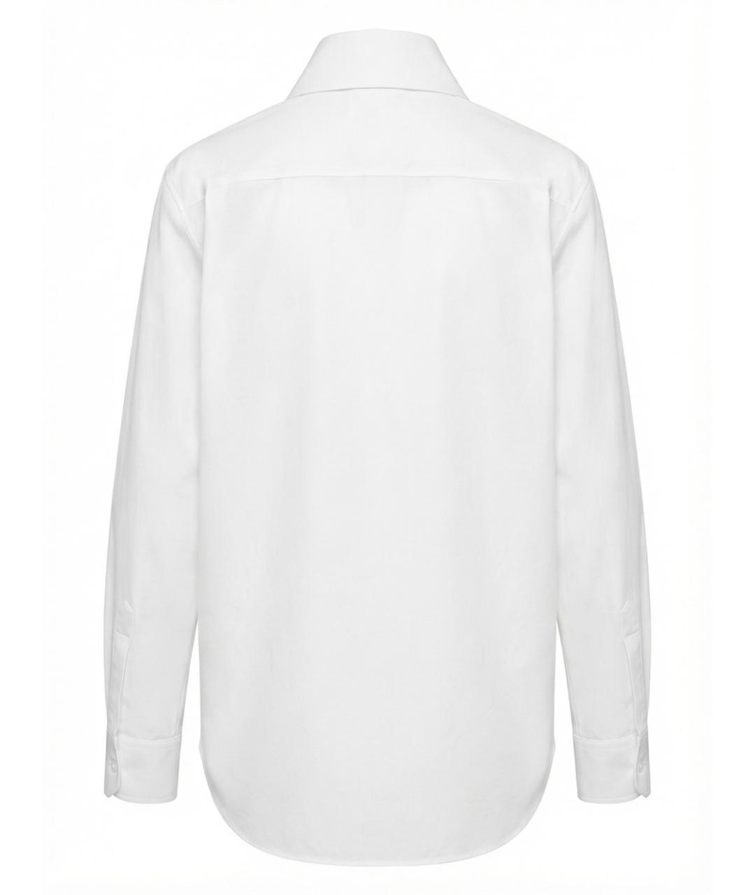 SAINT LAURENT Белая хлопковая блузы, фото 2