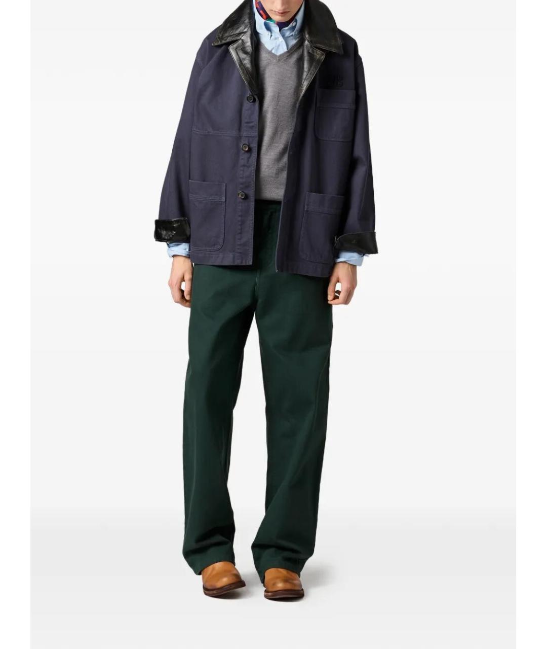 MIU MIU Голубая хлопковая рубашка, фото 6