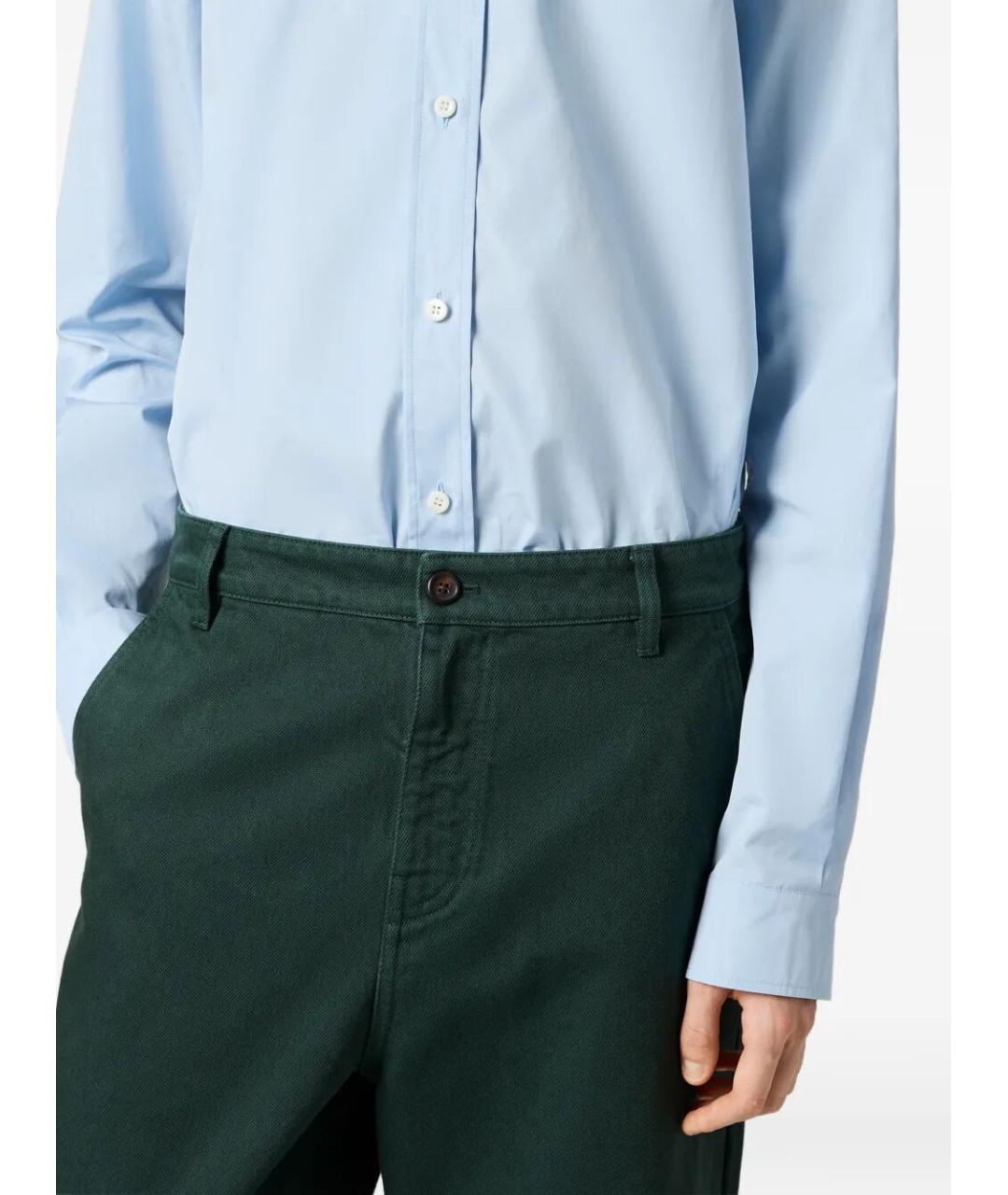 MIU MIU Голубая хлопковая рубашка, фото 5