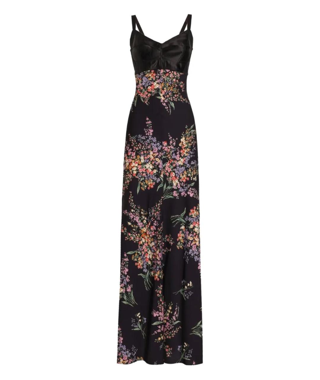 DOLCE&GABBANA Черное шелковое вечернее платье, фото 1