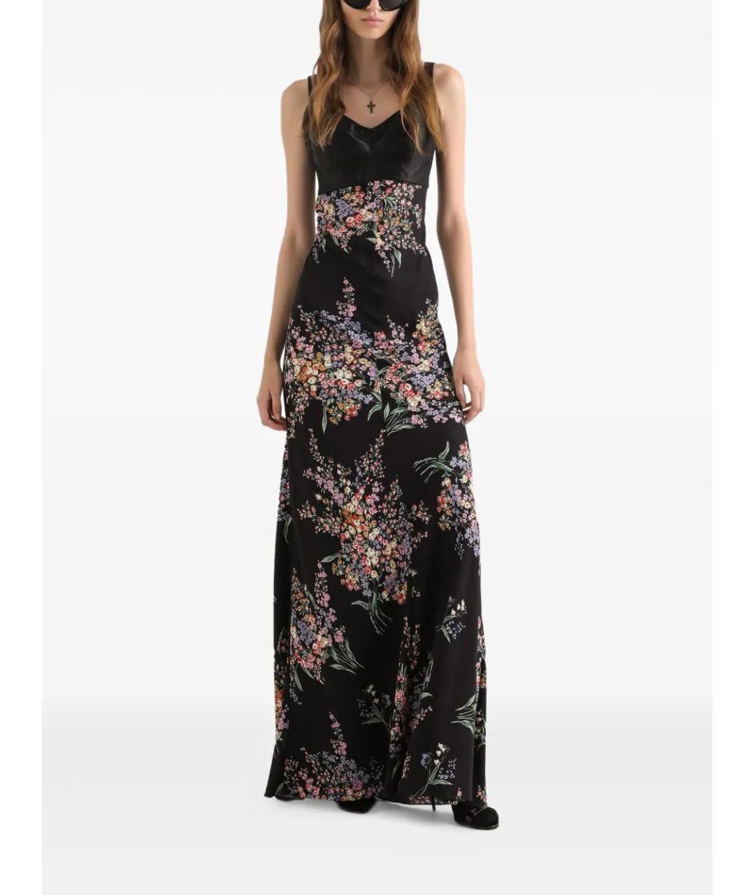 DOLCE&GABBANA Черное шелковое вечернее платье, фото 2