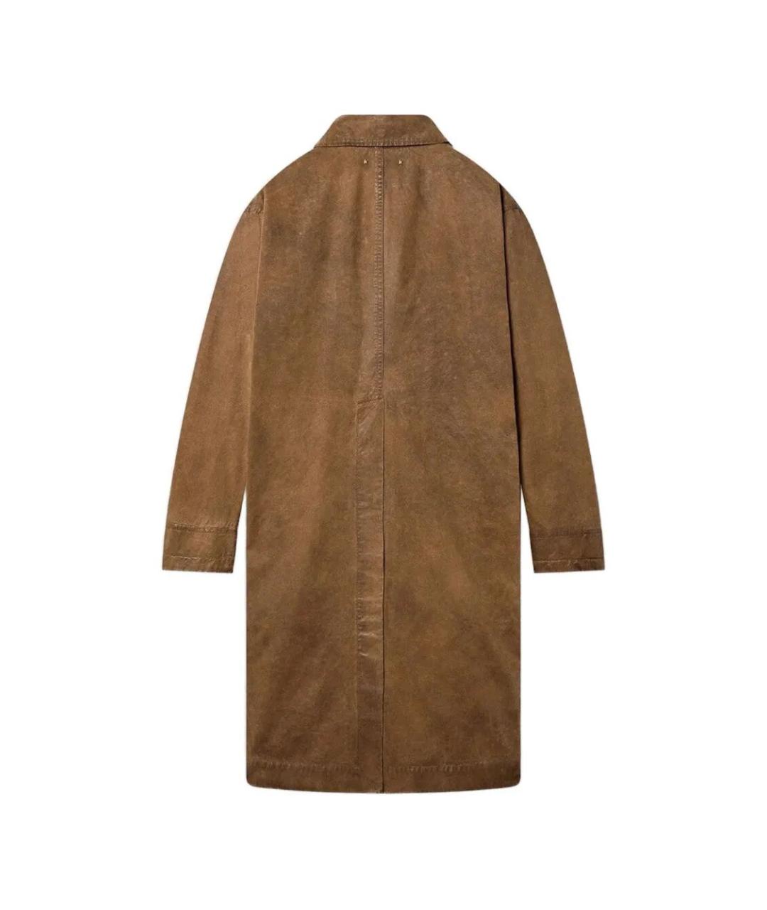 GOLDEN GOOSE DELUXE BRAND Коричневый хлопковый тренч / плащ, фото 2