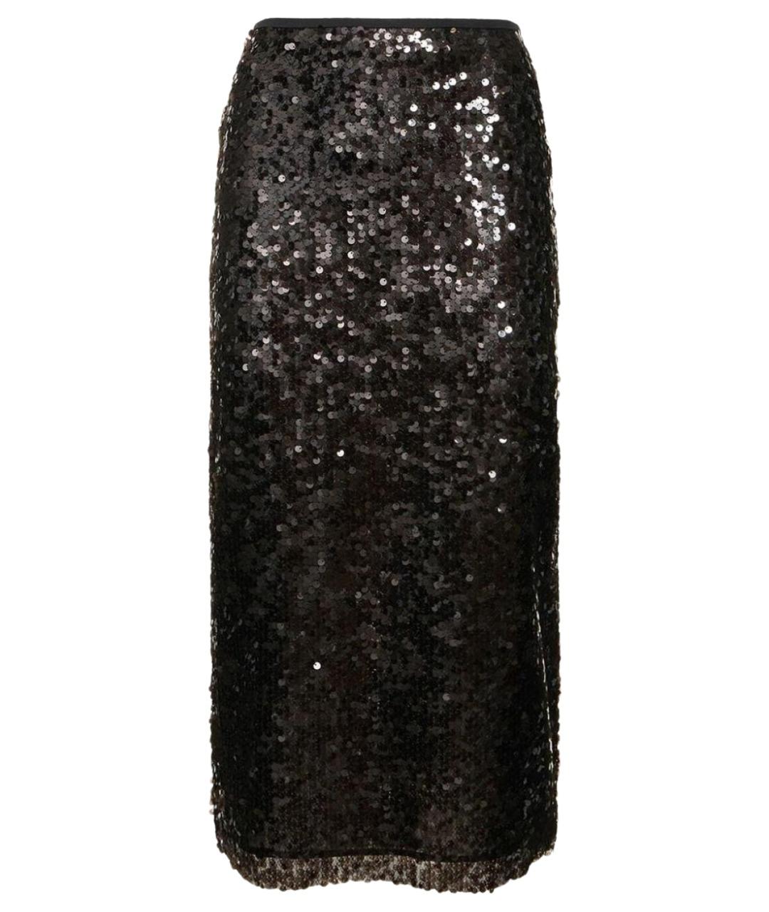 MSGM Черная юбка миди, фото 1