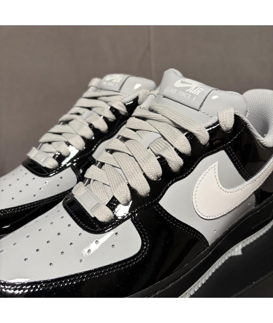 NIKE Черные кроссовки из лакированной кожи, фото 6