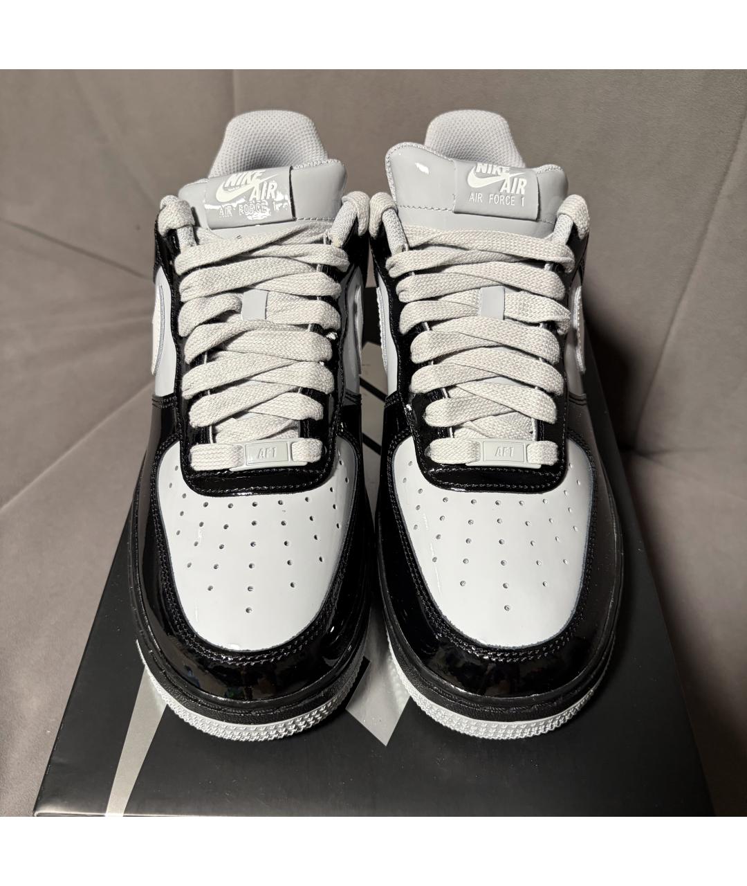 NIKE Черные кроссовки из лакированной кожи, фото 4