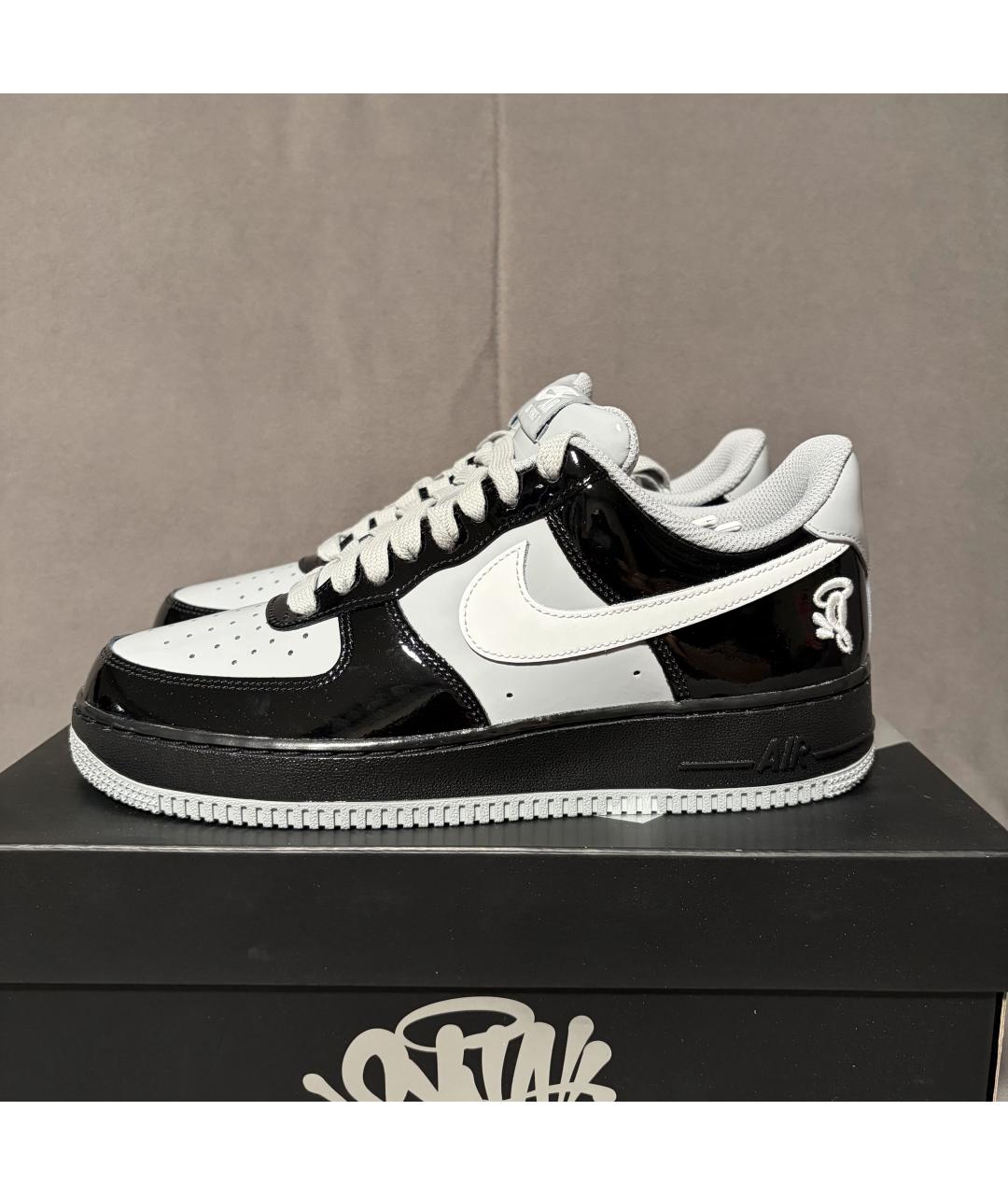 NIKE Черные кроссовки из лакированной кожи, фото 2