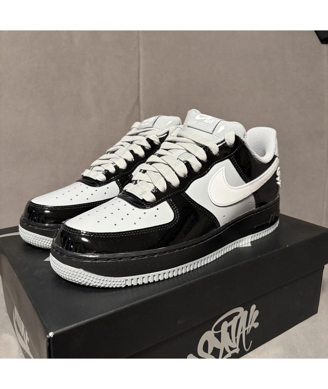 NIKE Черные кроссовки из лакированной кожи, фото 3