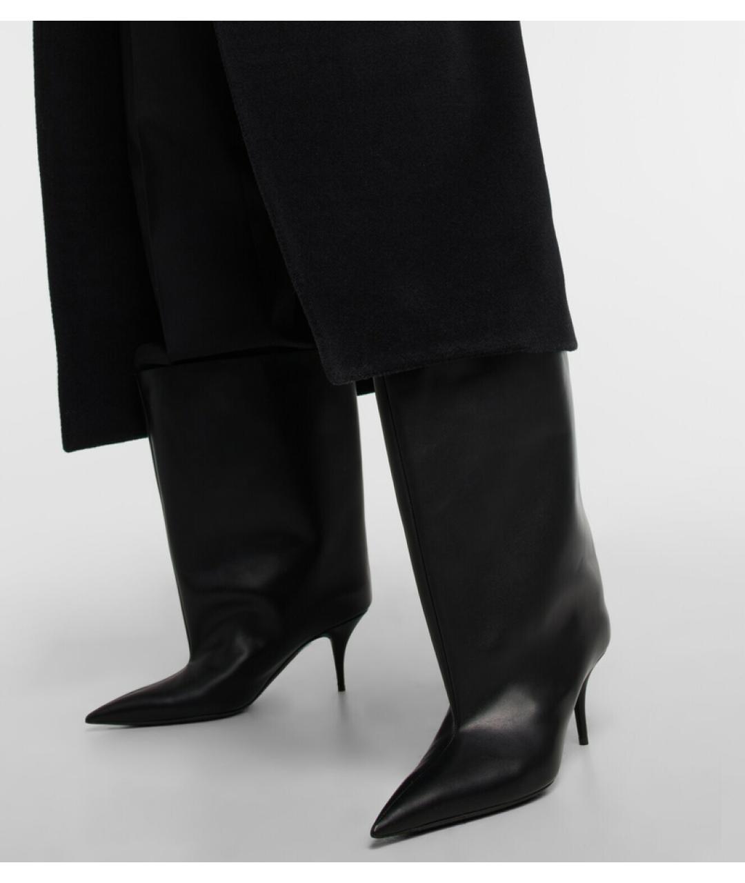 BALENCIAGA Черные кожаные ботильоны, фото 6