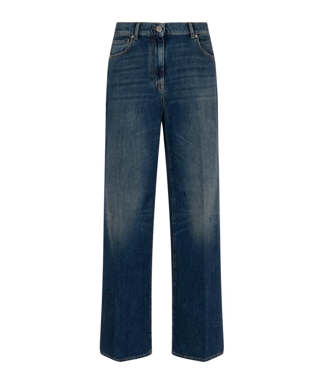 PESERICO Синие прямые джинсы, фото 1