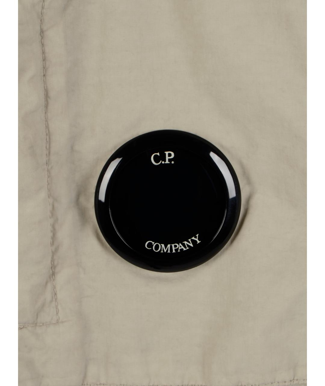 CP COMPANY Бежевая полиамидовая куртка, фото 3