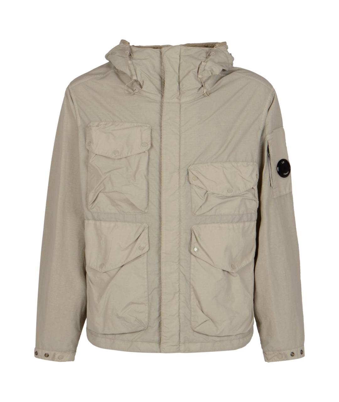 CP COMPANY Бежевая полиамидовая куртка, фото 1