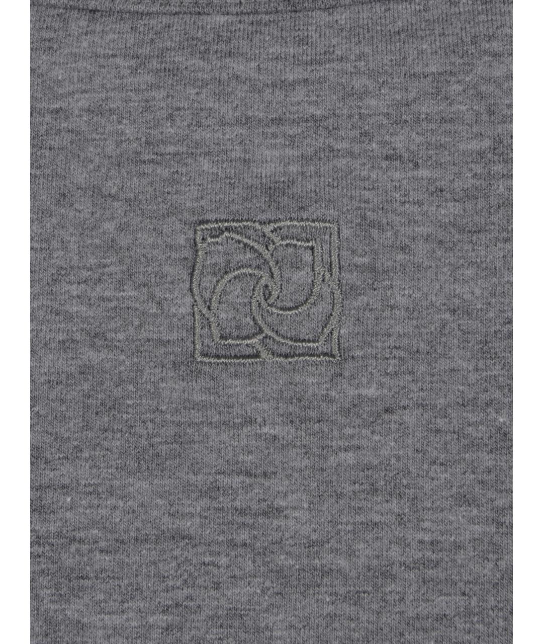MAGDA BUTRYM Серая хлопковая майка, фото 3