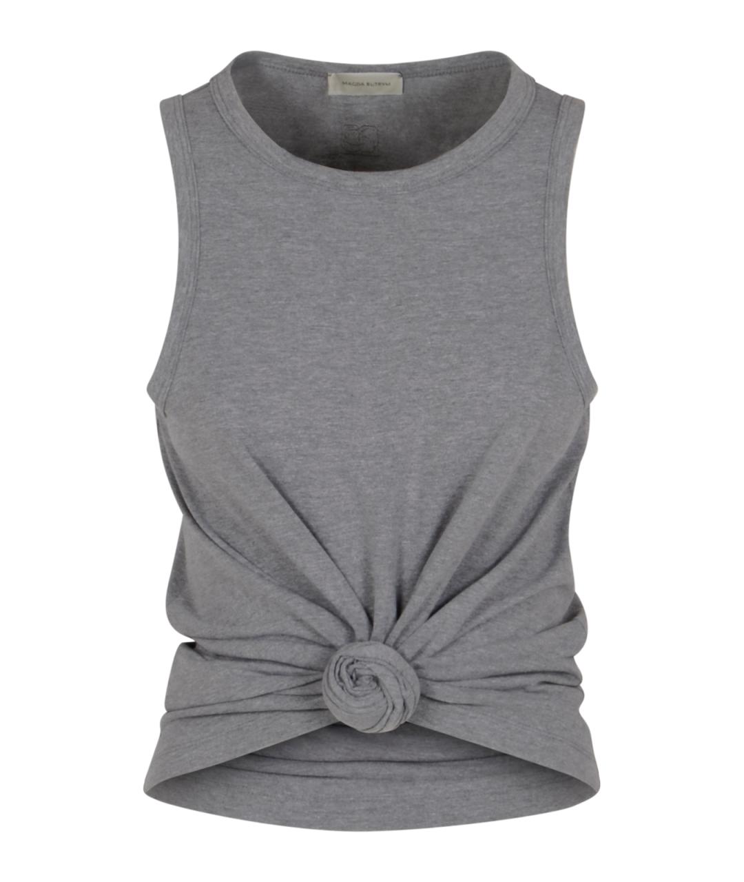 MAGDA BUTRYM Серая хлопковая майка, фото 1