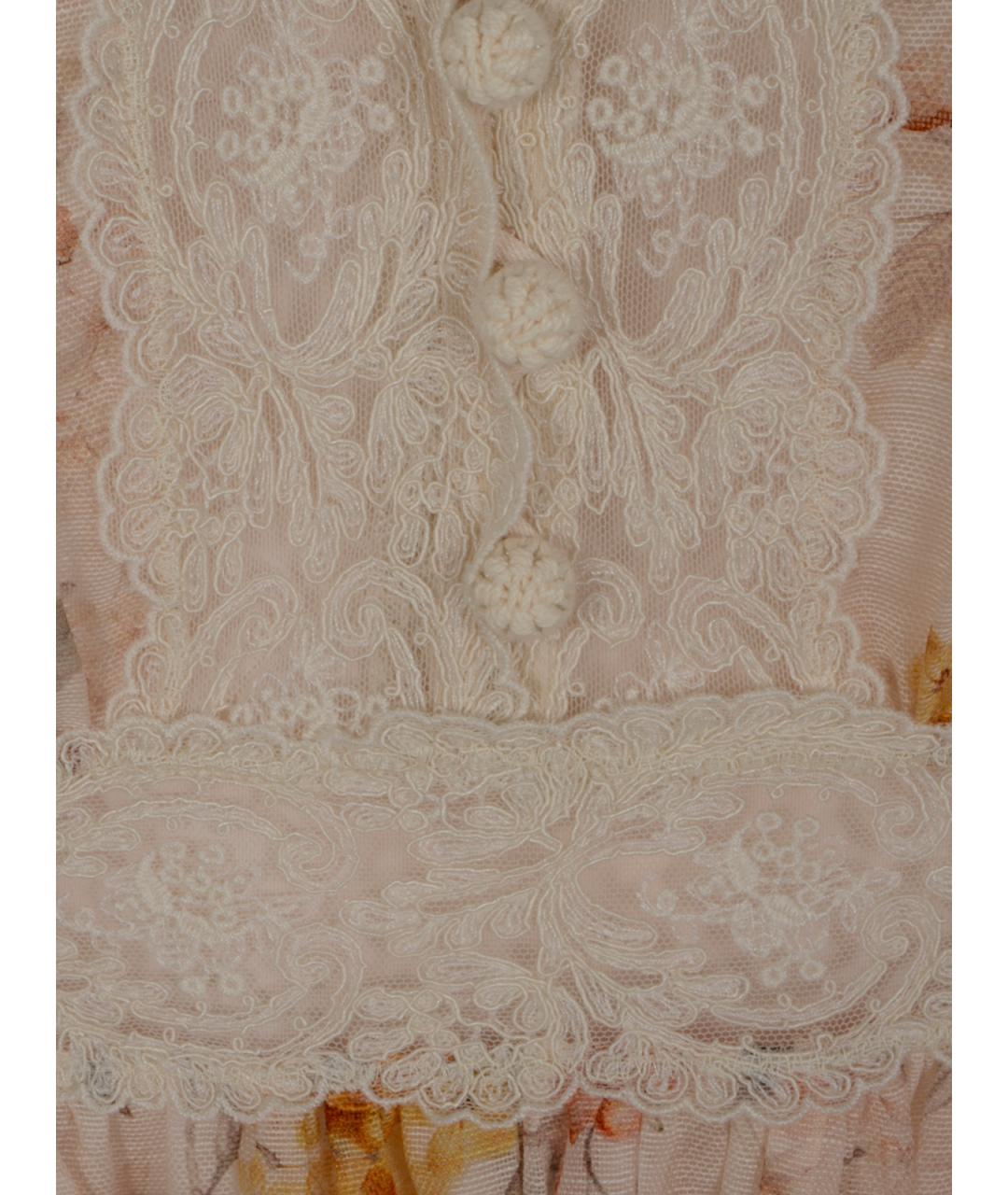 ZIMMERMANN Бежевое льняное повседневное платье, фото 3