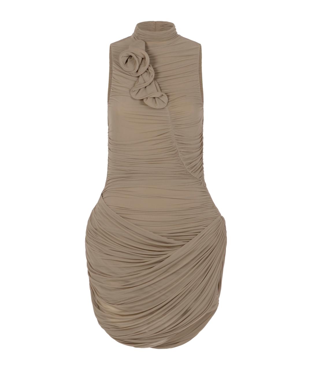 MAGDA BUTRYM Бежевое коктейльное платье, фото 1