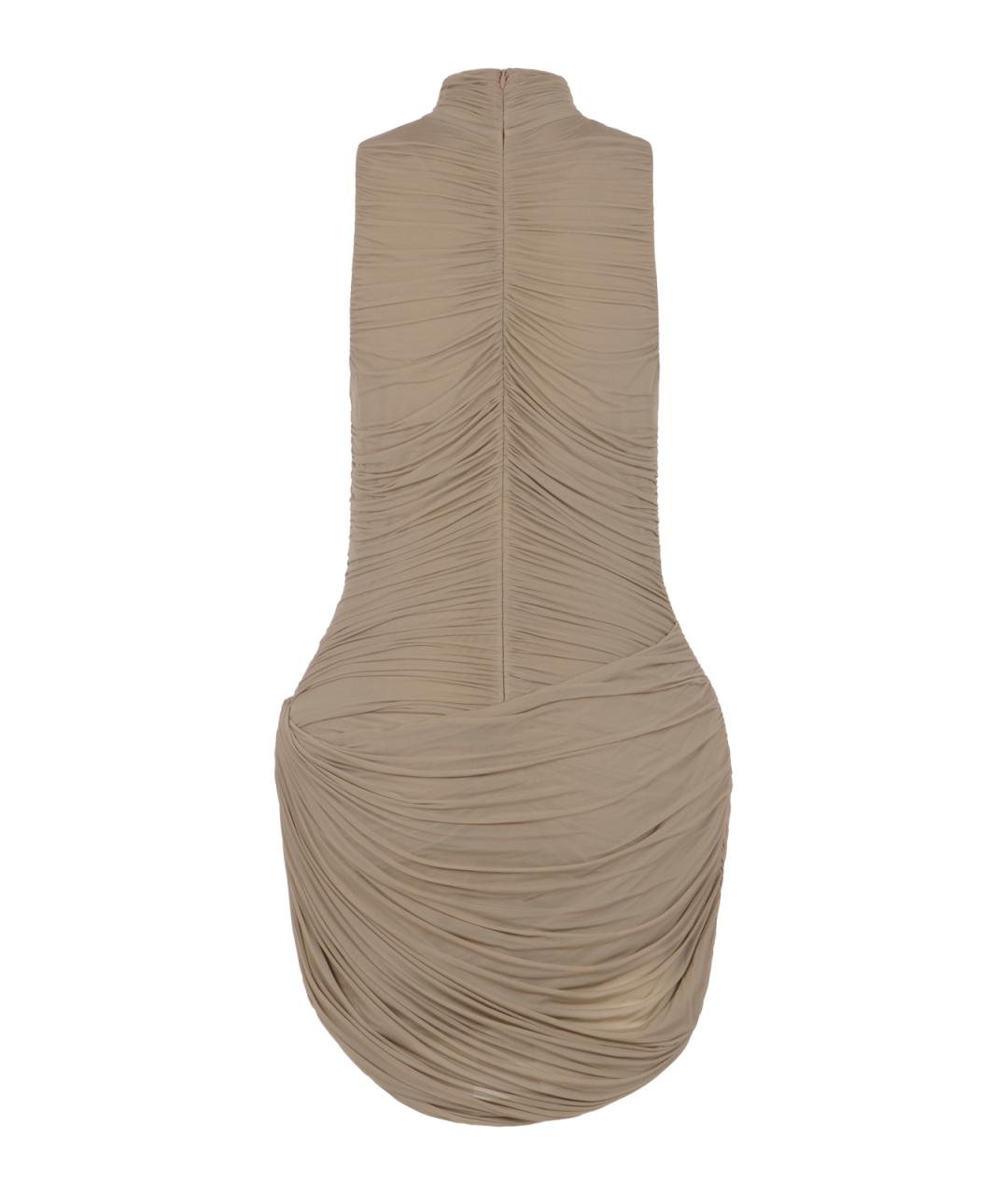 MAGDA BUTRYM Бежевое коктейльное платье, фото 2