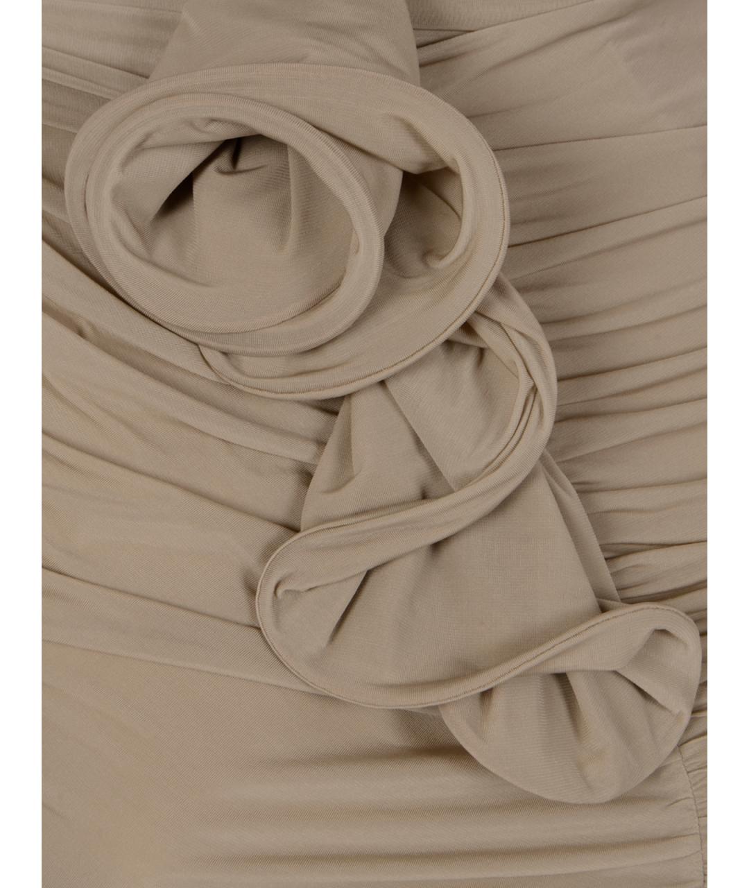 MAGDA BUTRYM Бежевое коктейльное платье, фото 3