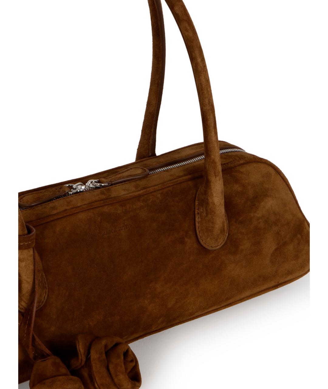 MAGDA BUTRYM Коричневая замшевая сумка тоут, фото 4