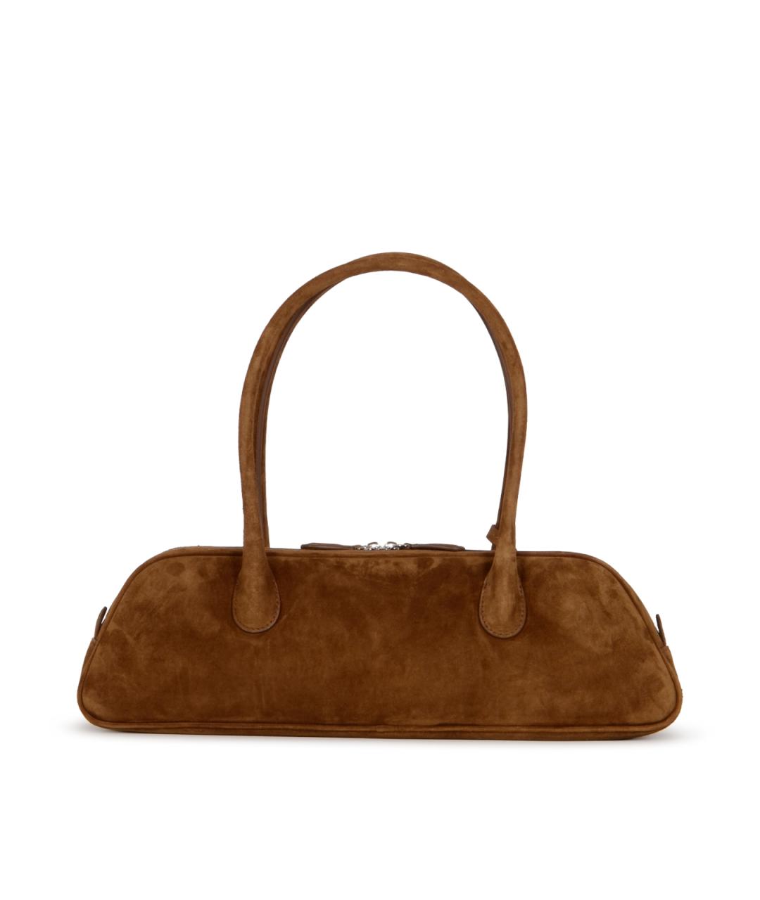 MAGDA BUTRYM Коричневая замшевая сумка тоут, фото 3