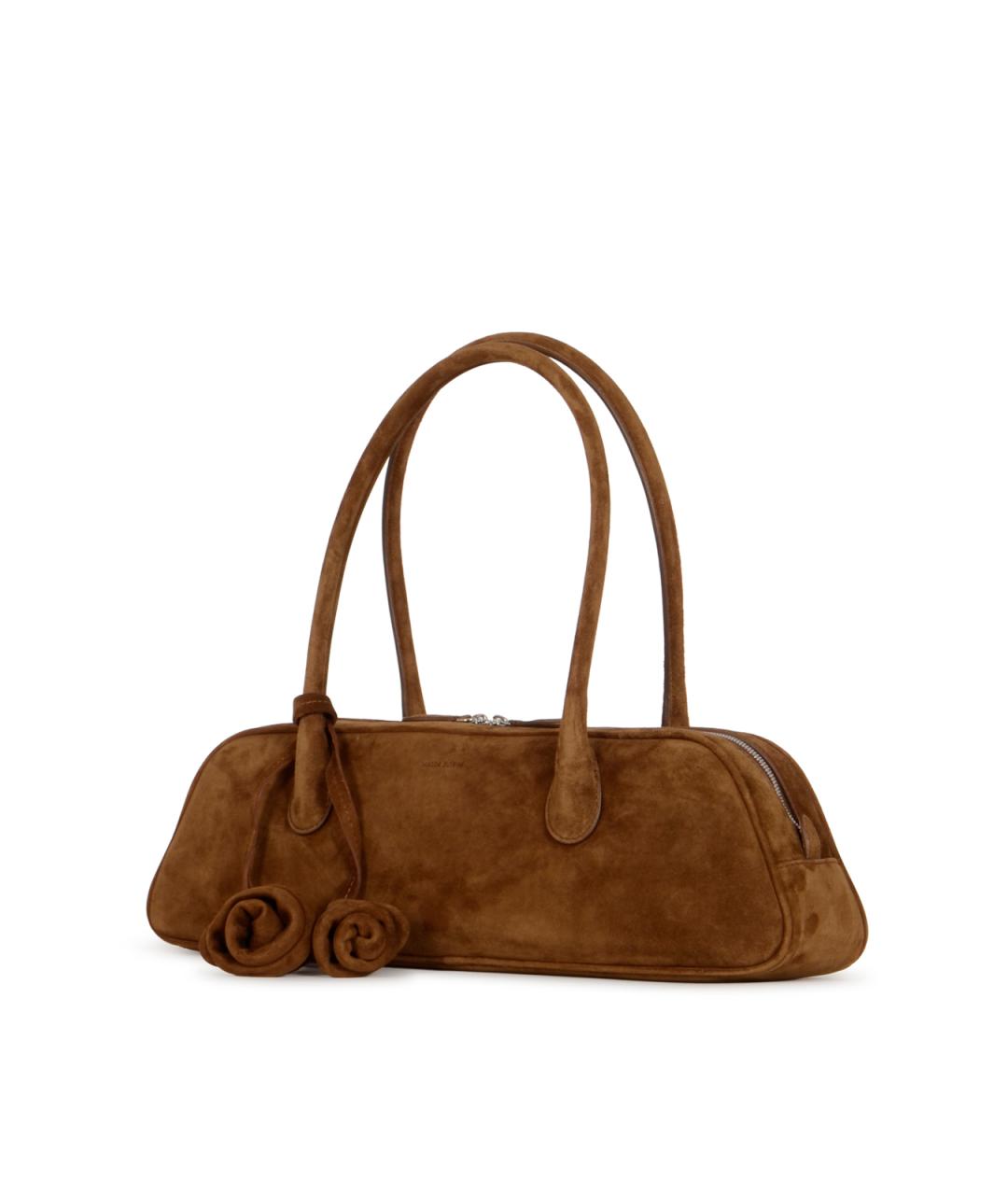 MAGDA BUTRYM Коричневая замшевая сумка тоут, фото 2