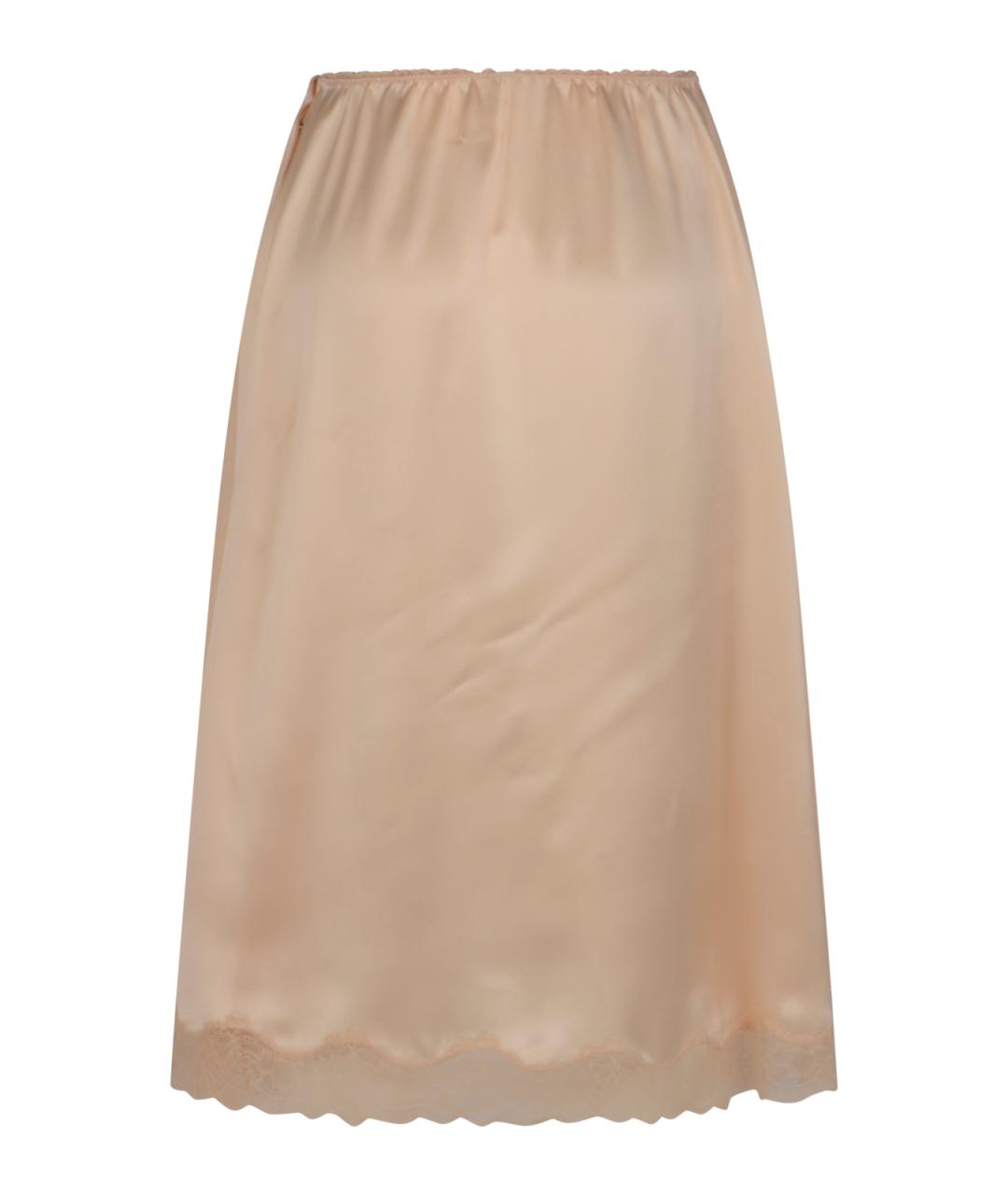 MAGDA BUTRYM Оранжевая шелковая юбка миди, фото 2