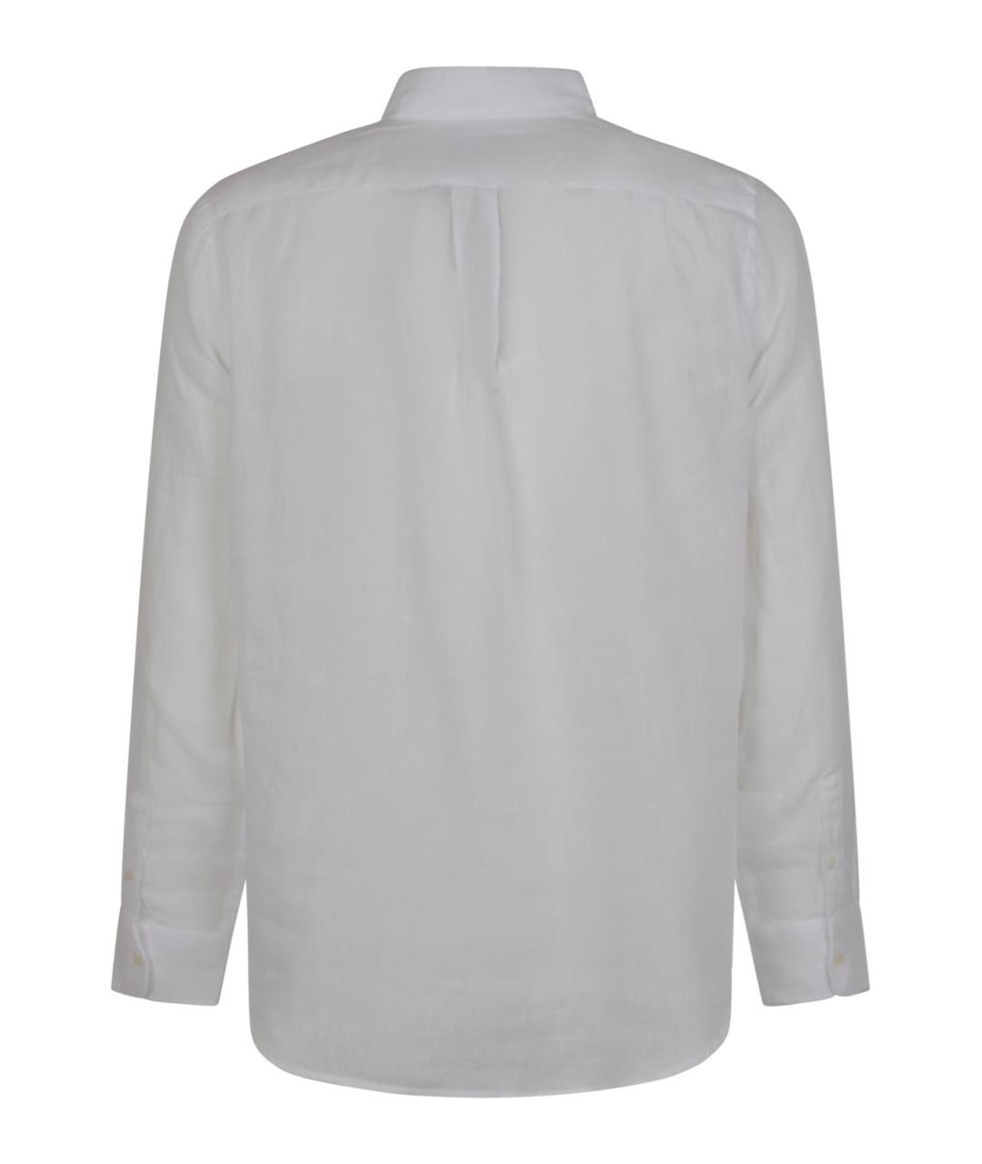 POLO RALPH LAUREN Белая льняная рубашка, фото 2