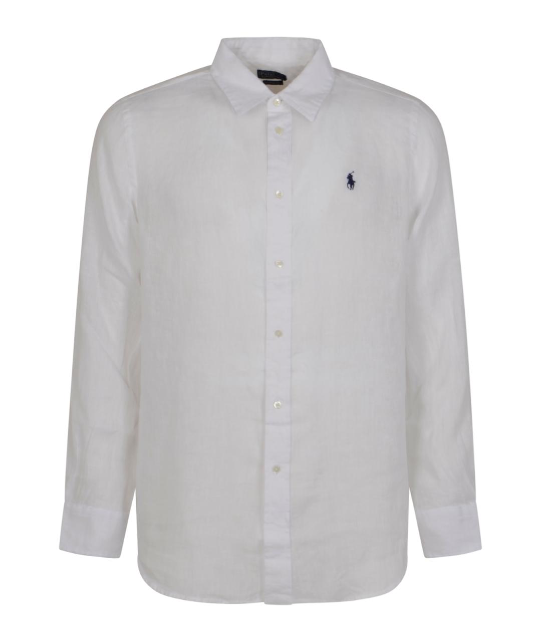 POLO RALPH LAUREN Белая льняная рубашка, фото 1
