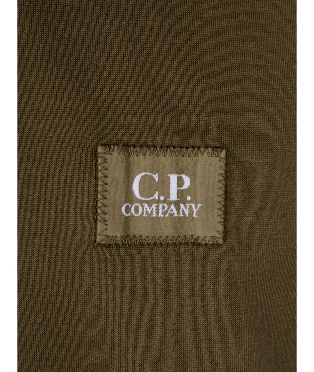 CP COMPANY Зеленые хлопковое поло с коротким рукавом, фото 3