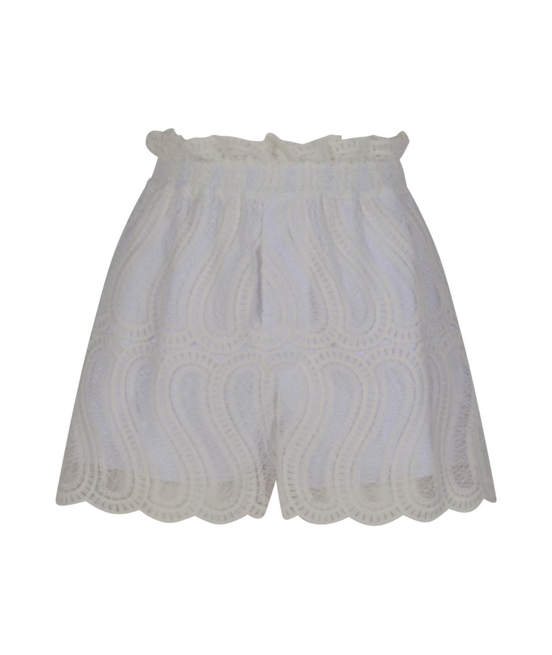 RAQUEL DINIZ Белые полиэстеровые шорты, фото 1