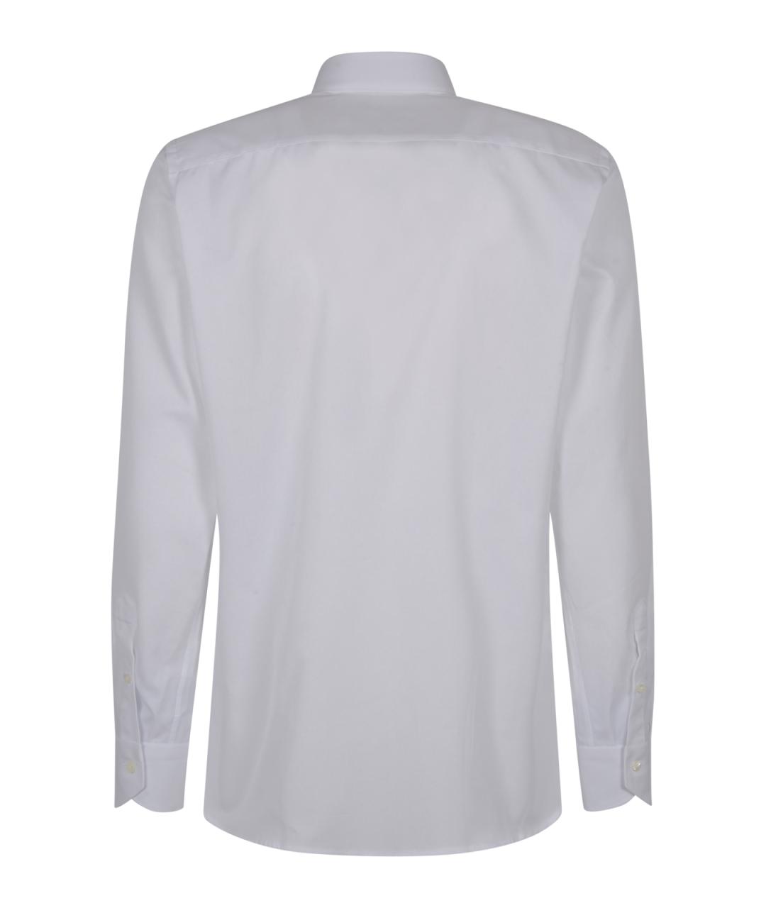 CANALI Белая хлопковая классическая рубашка, фото 2