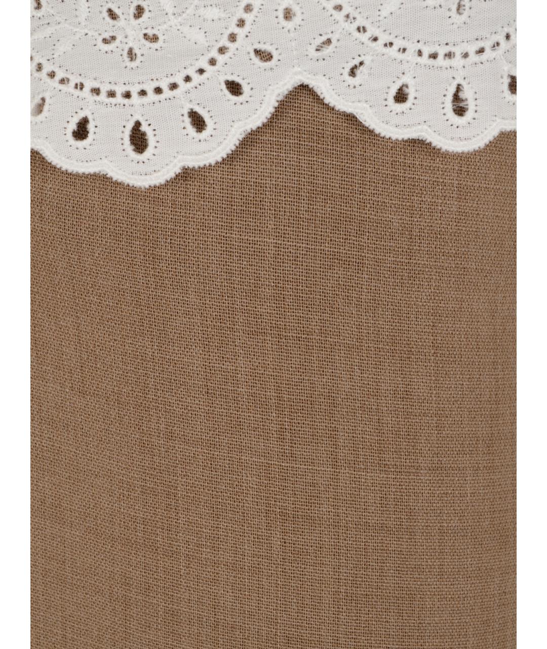 MAGDA BUTRYM Бежевые шерстяные прямые брюки, фото 3