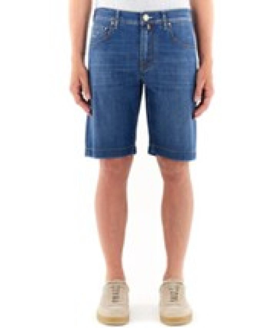 JACOB COHEN Синие хлопковые шорты, фото 4