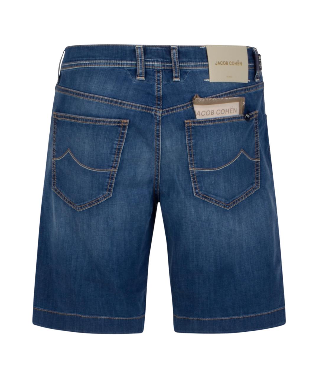 JACOB COHEN Синие хлопковые шорты, фото 2