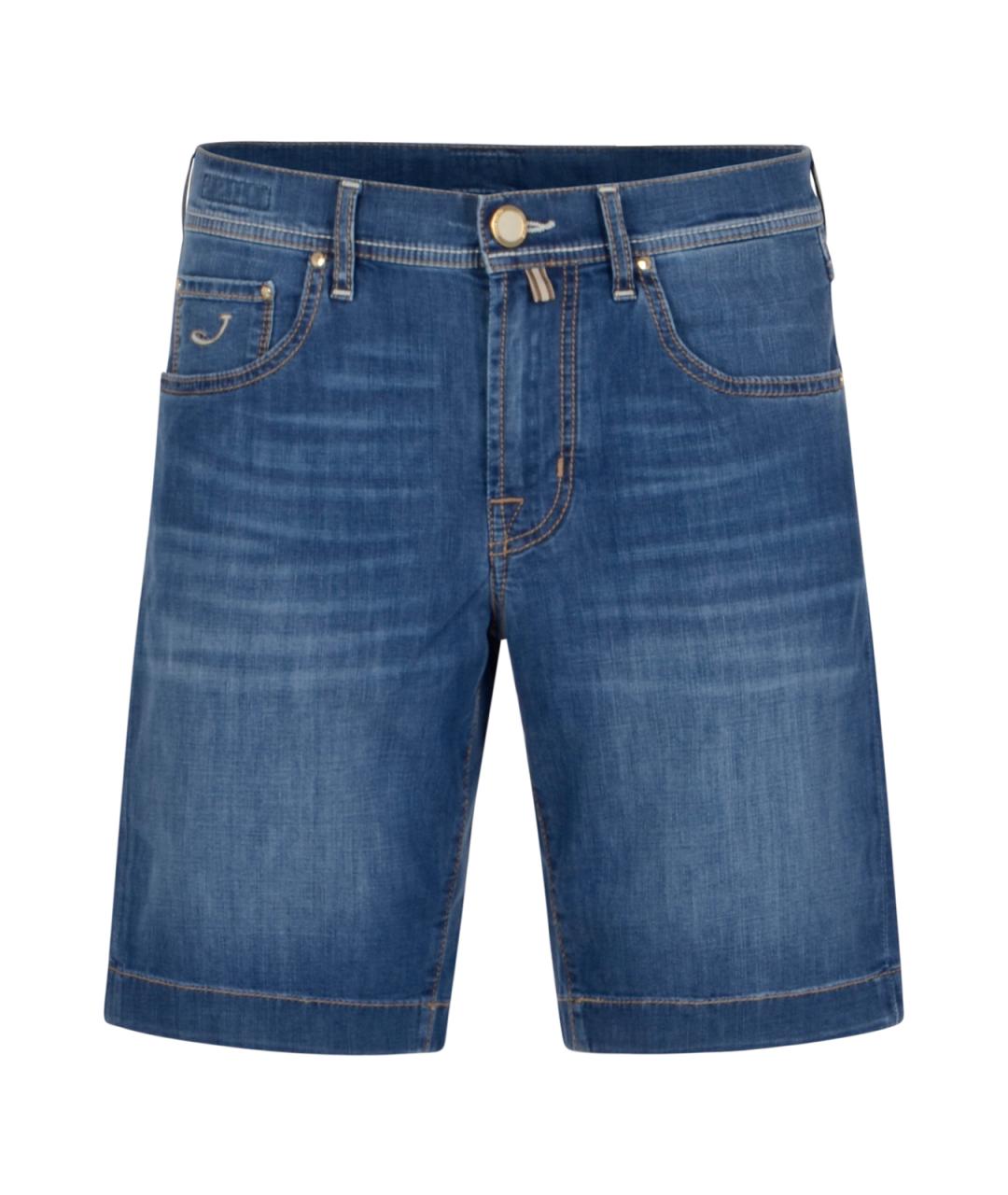 JACOB COHEN Синие хлопковые шорты, фото 1