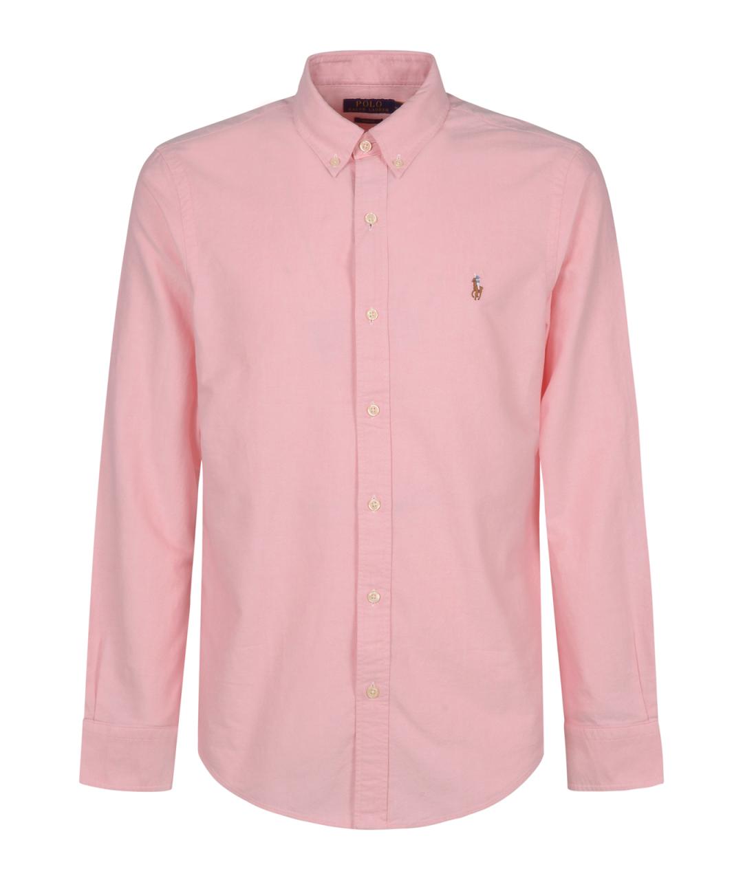 POLO RALPH LAUREN Розовая хлопковая кэжуал рубашка, фото 1