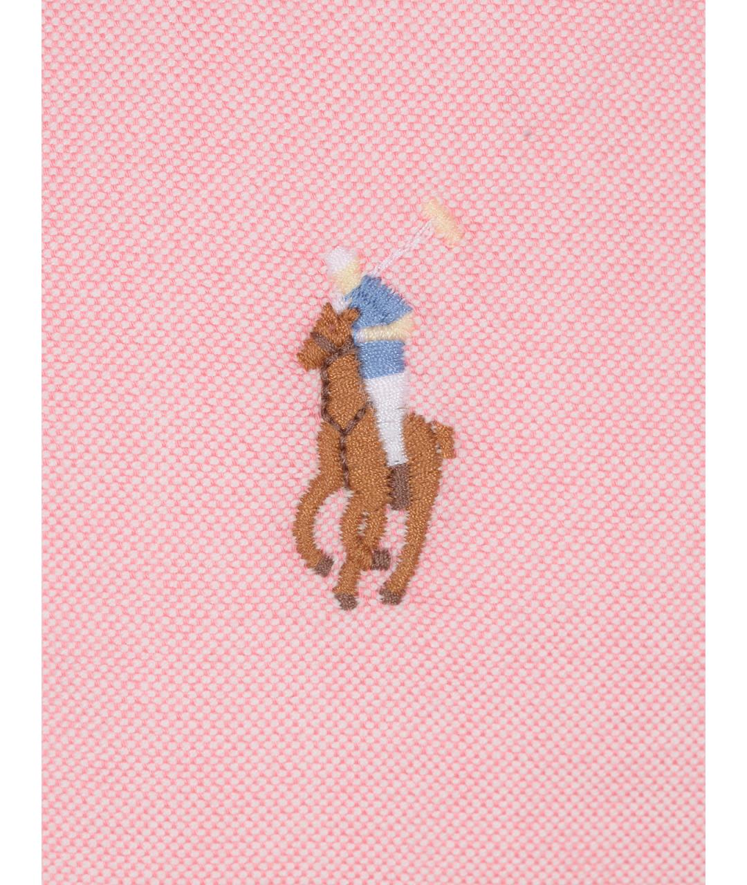 POLO RALPH LAUREN Розовая хлопковая кэжуал рубашка, фото 3
