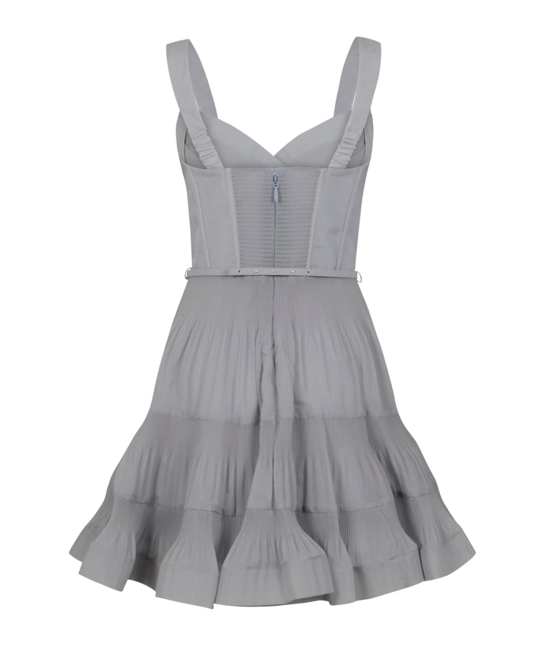 ZIMMERMANN Голубое полиэстеровое коктейльное платье, фото 2