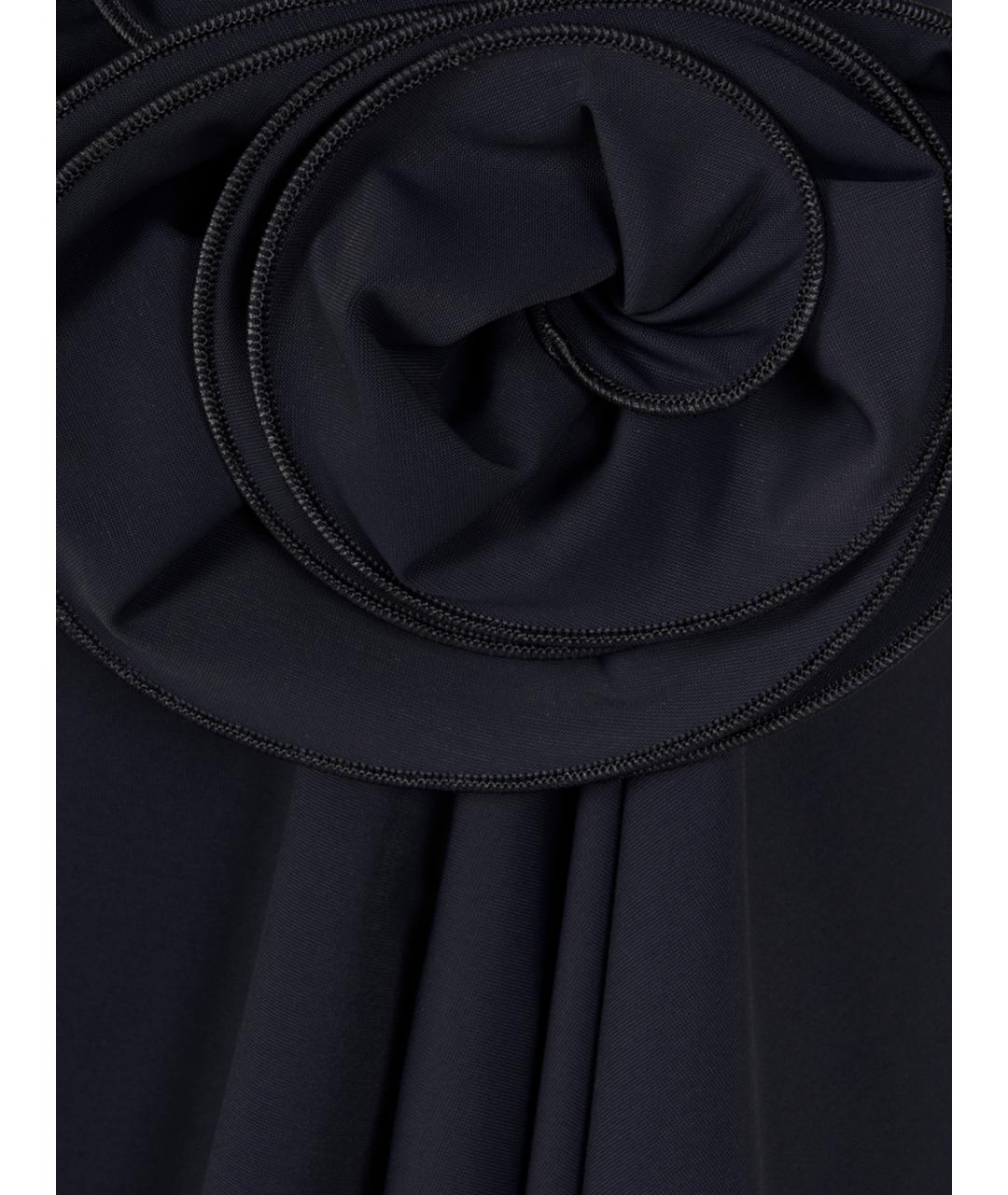 MAGDA BUTRYM Антрацитовая полиамидовая юбка миди, фото 3