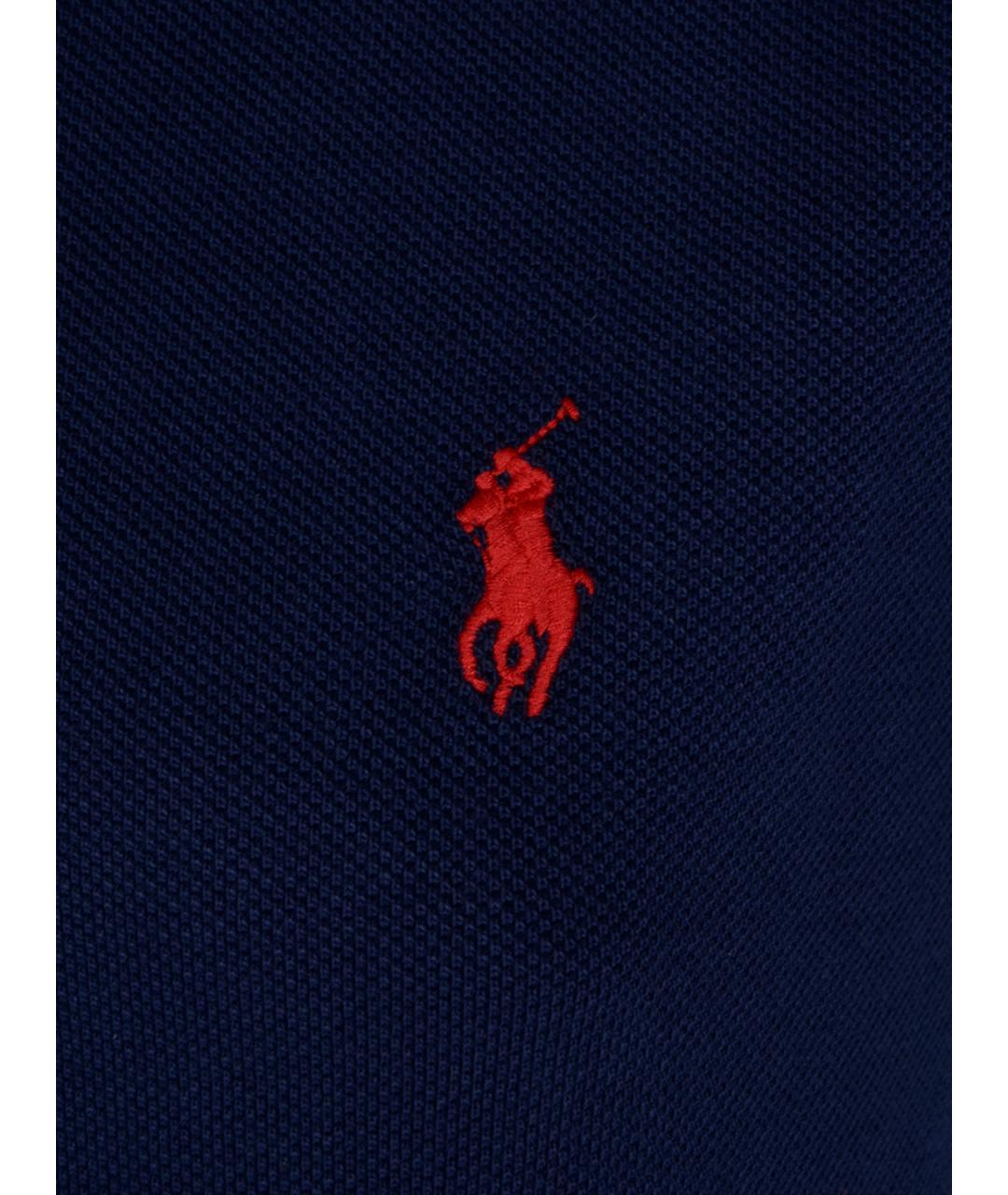 POLO RALPH LAUREN Темно-синее хлопковое повседневное платье, фото 3