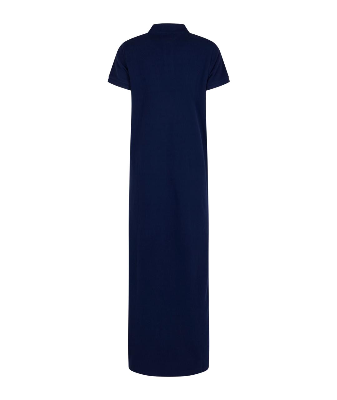 POLO RALPH LAUREN Темно-синее хлопковое повседневное платье, фото 2