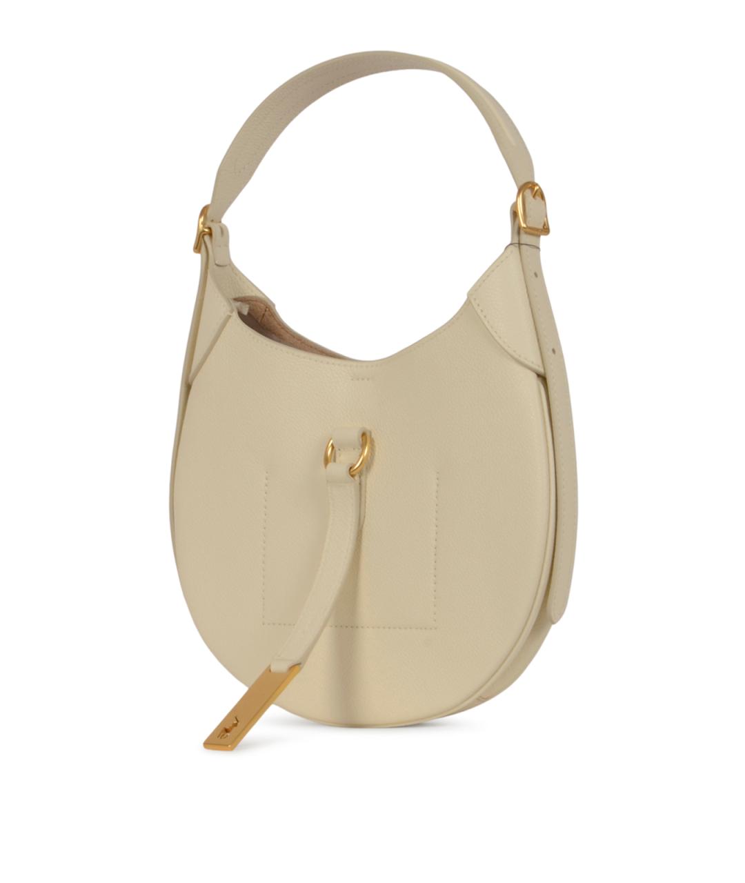 POLO RALPH LAUREN Белая кожаная сумка через плечо, фото 2