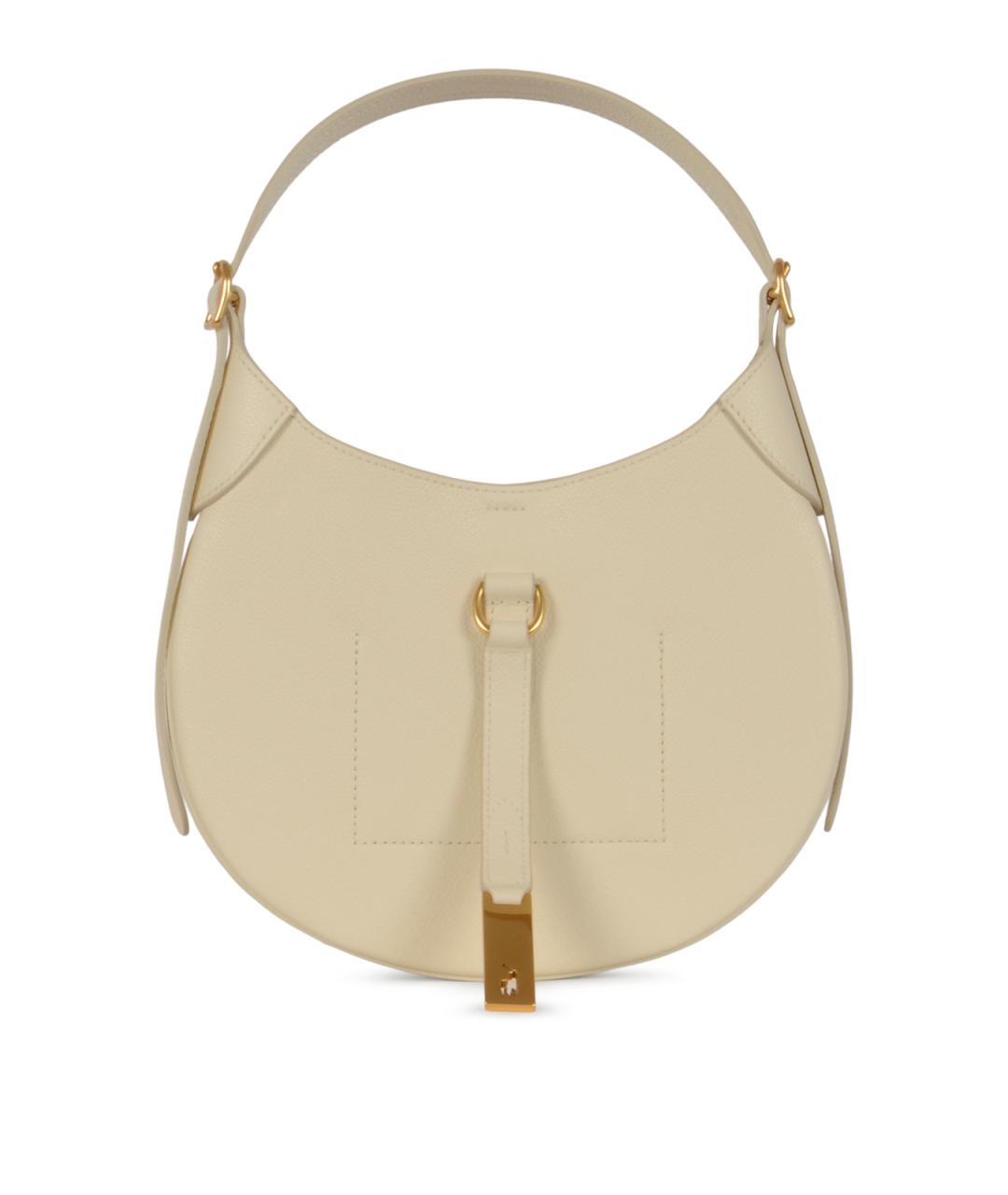 POLO RALPH LAUREN Белая кожаная сумка через плечо, фото 1