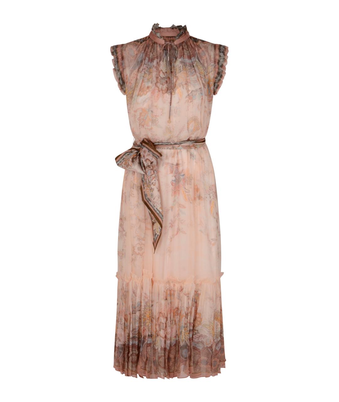 ZIMMERMANN Розовое вискозное повседневное платье, фото 1