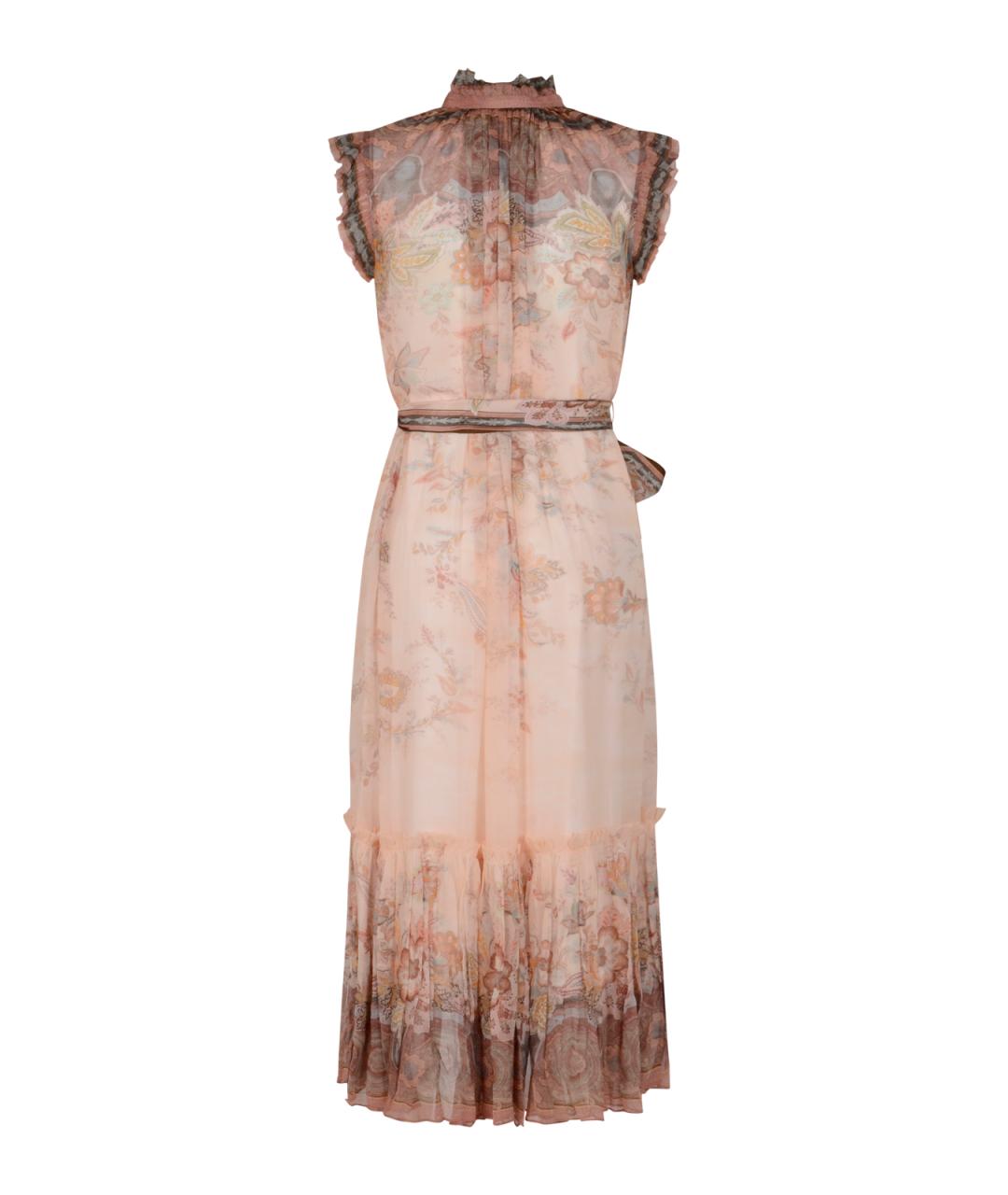 ZIMMERMANN Розовое вискозное повседневное платье, фото 2