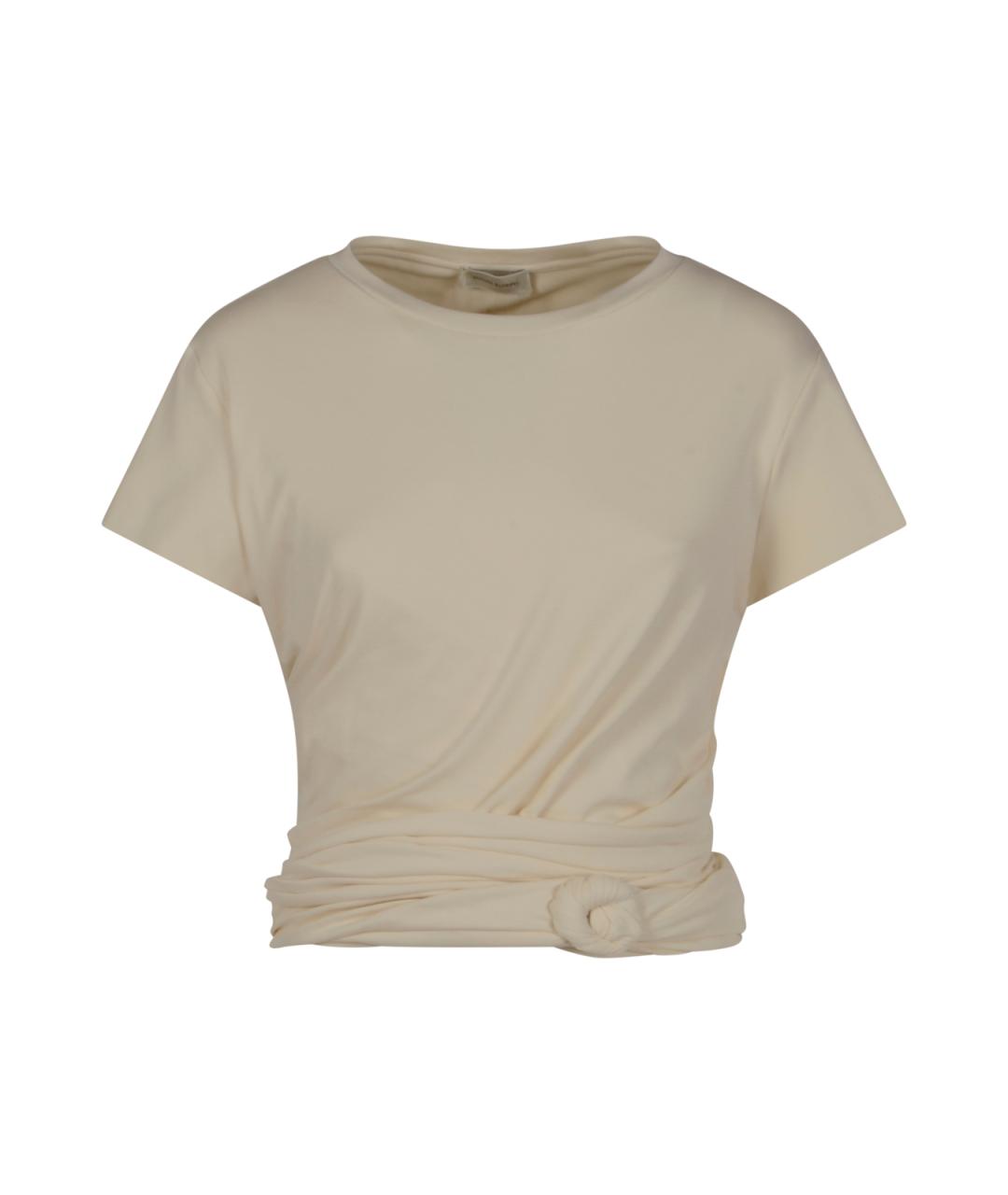 MAGDA BUTRYM Белая хлопковая футболка, фото 1