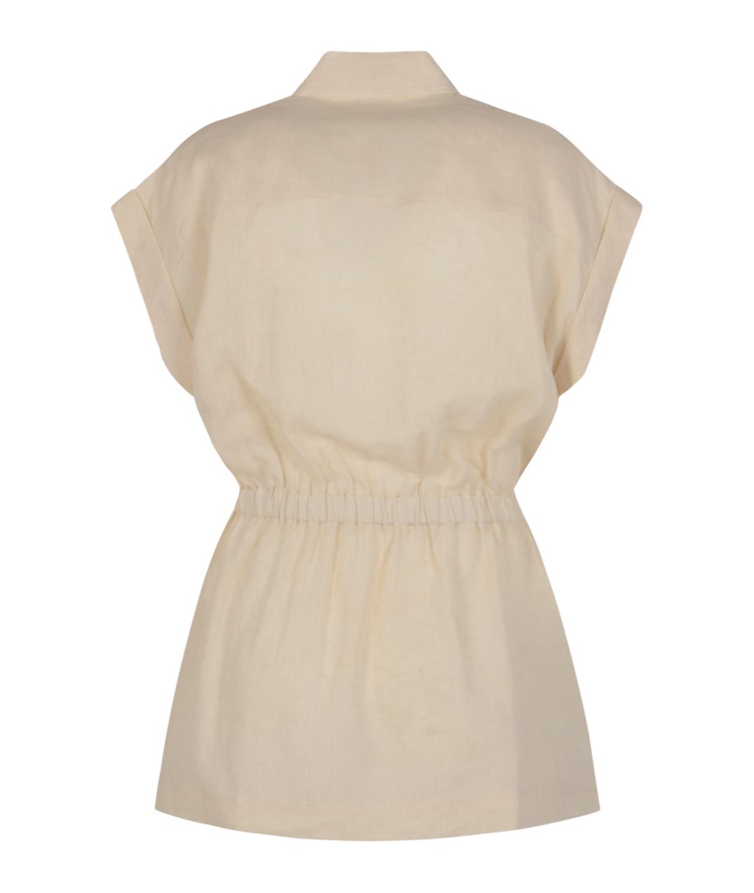 PESERICO Бежевая рубашка, фото 2