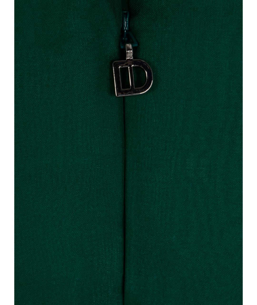 RAQUEL DINIZ Зеленые шелковое вечернее платье, фото 3