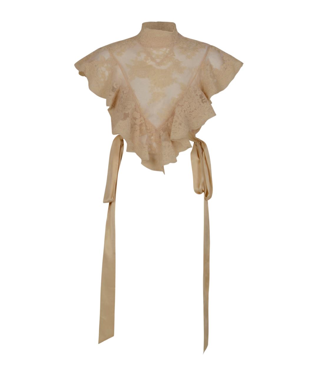 ZIMMERMANN Бежевая полиэстеровая блузы, фото 1